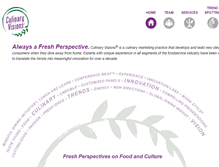 Tablet Screenshot of culinaryvisions.org